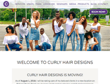 Tablet Screenshot of curlyhairdesigns.com